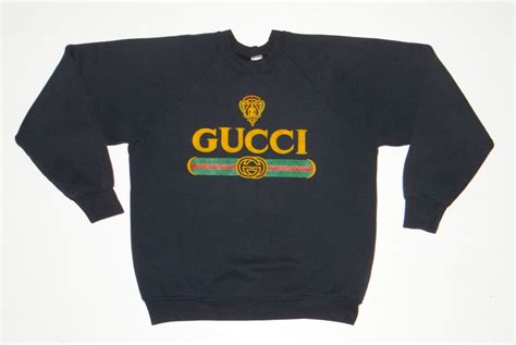 gucci sweater vintage|vintage gucci sweatshirt 80s.